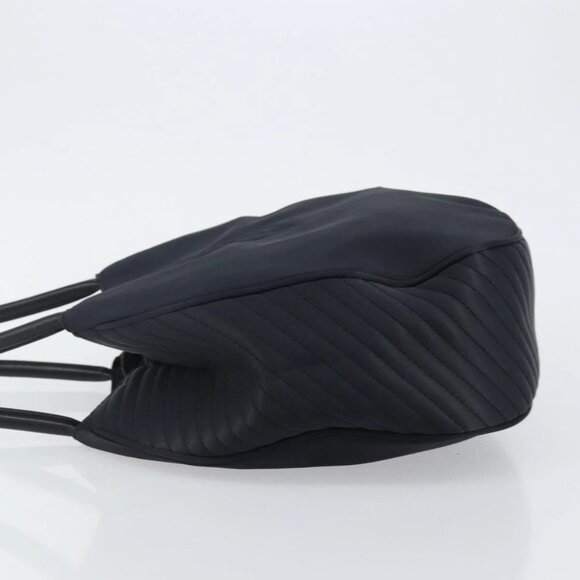 SAINT LAURENT Shoulder Bag Nylon Black Gold Auth yk19451 - Picture 6 of 16